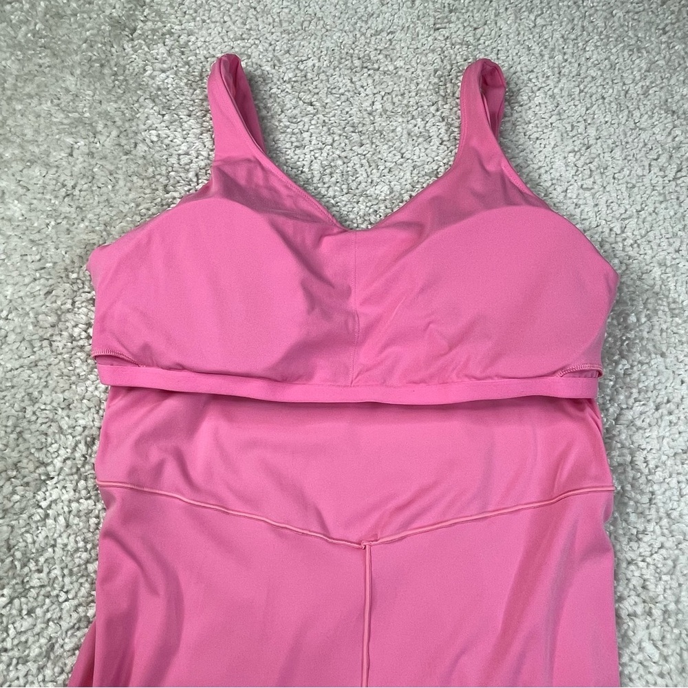 Offline Aerie Real Me Low Key 5” Romper Bodysuit XXL Pink stretchy lightweight - Picture 5 of 8